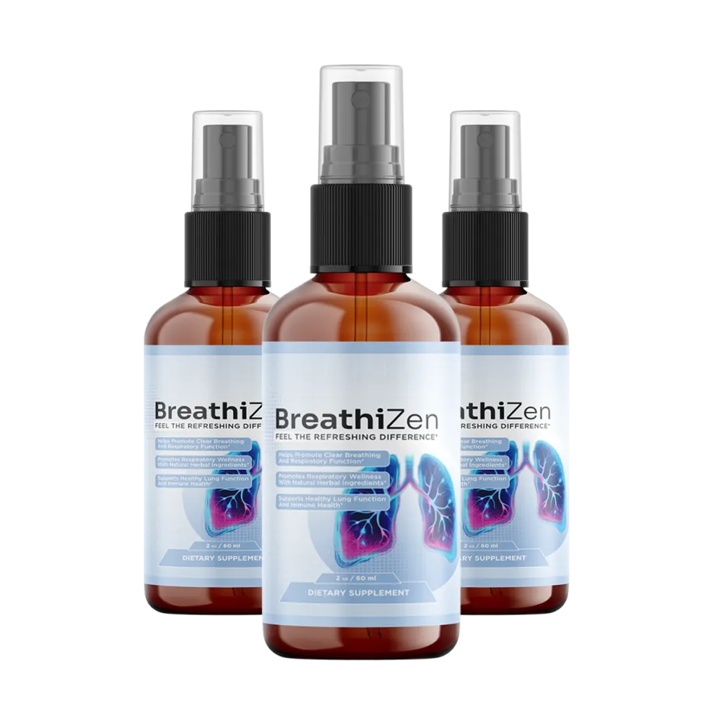 Three bottles of BreathiZen